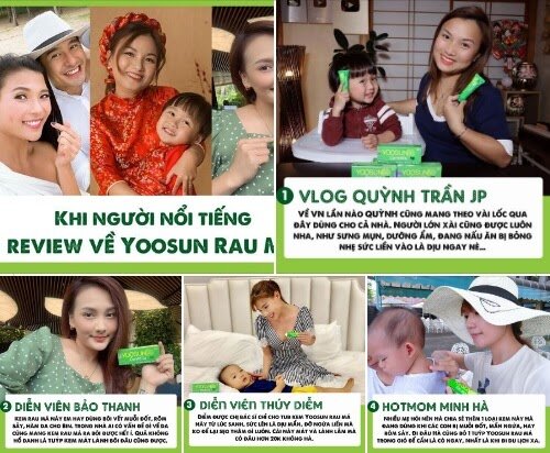 Chủ đề: Phản hồi của các khách hàng về kem Yoosun rau má