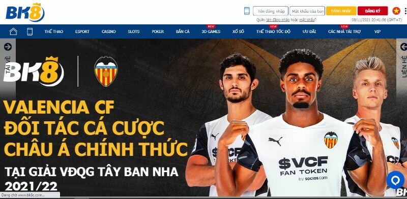 Akucher giới thiệu trang cá độ bóng đá uy tín BK8