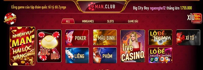 Top 5 game bài nhiều người chơi tại ManClub không thể bỏ qua