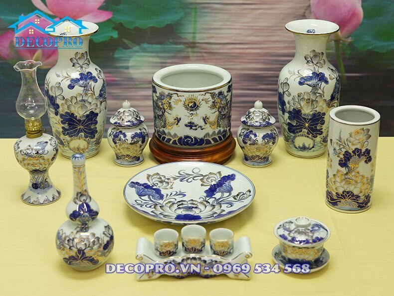 Mua bộ đồ thờ gia tiên cao cấp, hợp phong thuỷ tại Decopro